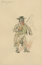 A fekete kocsis, kb. az 1920-as évek