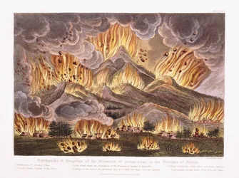 Földrengés és az Asama-yama hegy kitörése Sinano tartományban, 1822