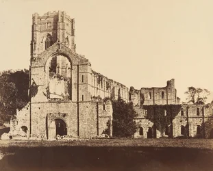 Fountains Abbey. Nyugati Front tábornok, 1850-es évek.