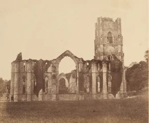 Fountains Abbey. A Kilenc Alter kápolnája, külső, 1850-es évek.