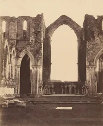 Fountains Abbey. A Kilenc Alter kápolnája, belső tér, 1850-es évek.