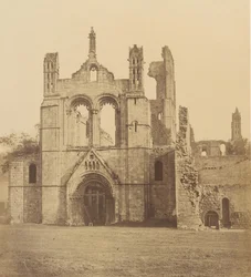 Kirkstalli apátság. Nyugatról, 1850-es évek.