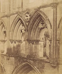 Rievaulx apátság. A trifórium ívei, 1850