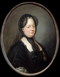 Az osztrák Marie Teréz (1717-1780), Imperatrice Magyarország királynőjének portréja és Joseph Ducreux Bohém festménye (1735-1802) 18. század V. 0,8x0,65 m - Ausztriai Mária Terézia (1717-1780), Magyarország és Csehország királynője portréja. Festés