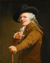 A művész önarcképe gúnyolódóként, 1793 körül