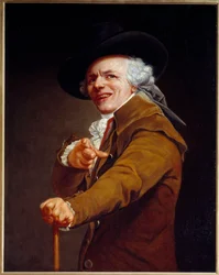A művész önarcképe gúnyos arckifejezéssel, 1802, 0,91 x 0,72 m, Louvre Múzeum, Párizs