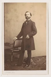 Joseph Bellemans festő teljes alakos portréja L