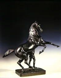 A nevelő telivér és vőlegény (bronz)