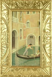 Rio della Guerra, Velence, 1921 (WC vagy tempera ceruza fölött a kártyán)