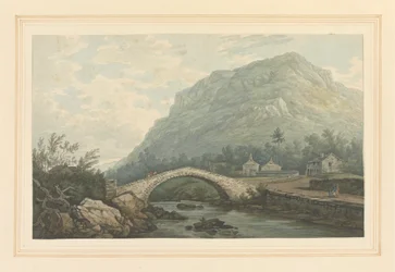 Kilátás a hídra és Rydal falujára