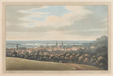 Kilátás Greenwichre és a folyóra, 1795 (akvatinta)