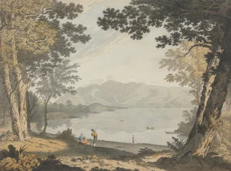 Kilátás Skiddawra és Derwentwaterre