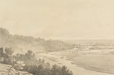 Taplow és Maidenhead kilátása Clivedenből