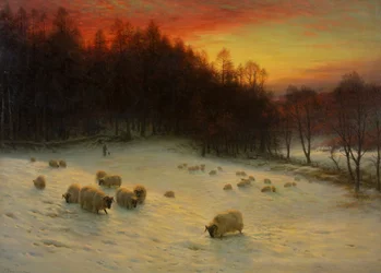 Amikor a Nyugat esti fényekkel, exh.1910 (olaj, vászon)