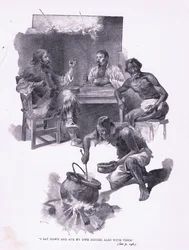 Leültem és velük vacsoráztam (litho)