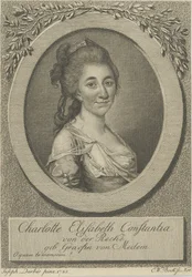 Elisa von der Recke portréja 1754-1833, 1783.