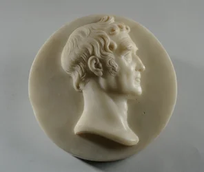 Medallion Benjamin Gott portréja