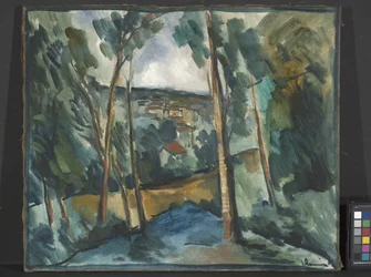 Village In The Valley (olaj, vászon)
