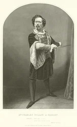 Charles Dillon úr, mint Hamlet, III. felvonás, IV. jelenet