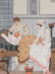 Köpölyözés, illusztráció a Hippokratész teljes műveiből, 1932