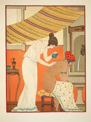 Olajjal kell megkenni a sebeket, illusztráció a Hippokratész műveiből, 1934