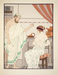 Fizikai vizsgálat, illusztráció a Hippokratész műveiből, 1934