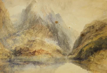 Svájci alpesi táj, 1843 körül