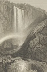 Terni kaszkádja, 1820 körül