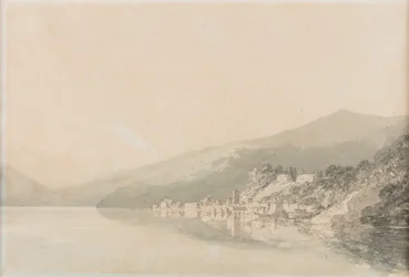 Villa Giulia kolostor, Comói-tó, dátum ismeretlen (akvarell, papír)