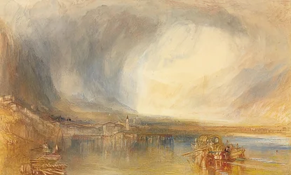 Flüelen a Luzerni-tóból. 1845