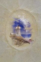 Lowestoffe-i világítótorony, 1827 körül (gouache papíron)