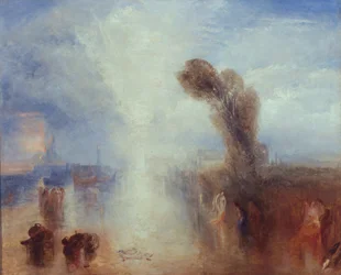 A nápolyi halászlányok meglepték a holdfényben fürdőzést, 1840 körül (olaj, vászon)