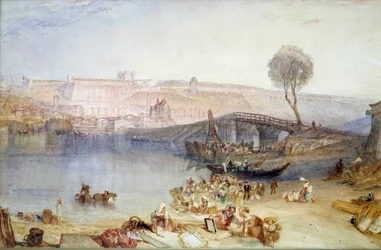 Kilátás a helyszínre és Saint Germain en Laye kastélyára. Joseph Mallord William Turner (1775-1851) festménye