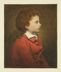 Chatterton feltételezett portréja, valójában Morris művész fia, a St Mary Redcliffe-ben