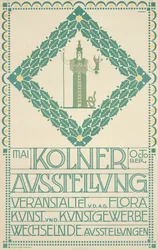 Az 1905-ös kölni művészeti fesztivál plakátja, 1905