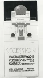 Reklámplakát Osztrák művészek szecessziós kiállítása, 1898 (színes litó)
