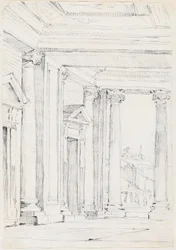 A Palazzo Nuovo portikusa, a Campidoglio-n