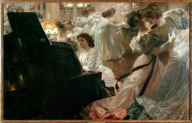 A girls-only ball (festmény vászonra)