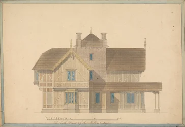 Miller házikója Chatsworth-ben: Déli front magassága