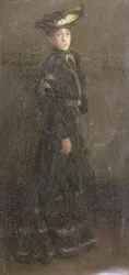 Parisian Lady (olaj, vászon)