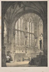 A középkori építészet: St. Jacques-ban, Dieppe-ben, East Endben, belső térben