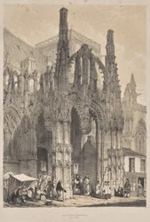 A középkori építészet: Louviers, Normandia, South Porch
