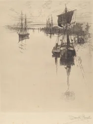 Chestnut St. Bridge alatt, Philadelphia, 1884.