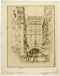 A Savoy Hotel bejárata