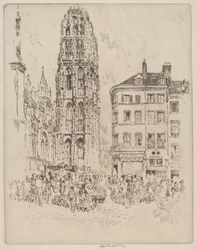 Virágpiac és vajtorony, Rouen