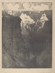 Naplemente városai a kanyonban, 1912.