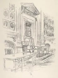 Asztal és szék, Aláírók szobája, Függetlenségi terem, 1912.