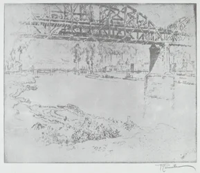 A City Bridge, St. Louis [lent], 1919-ben vagy azután.