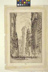 Tőzsde, New York (rézkarc)