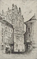 A kereszthajó, Beauvais, 1907.